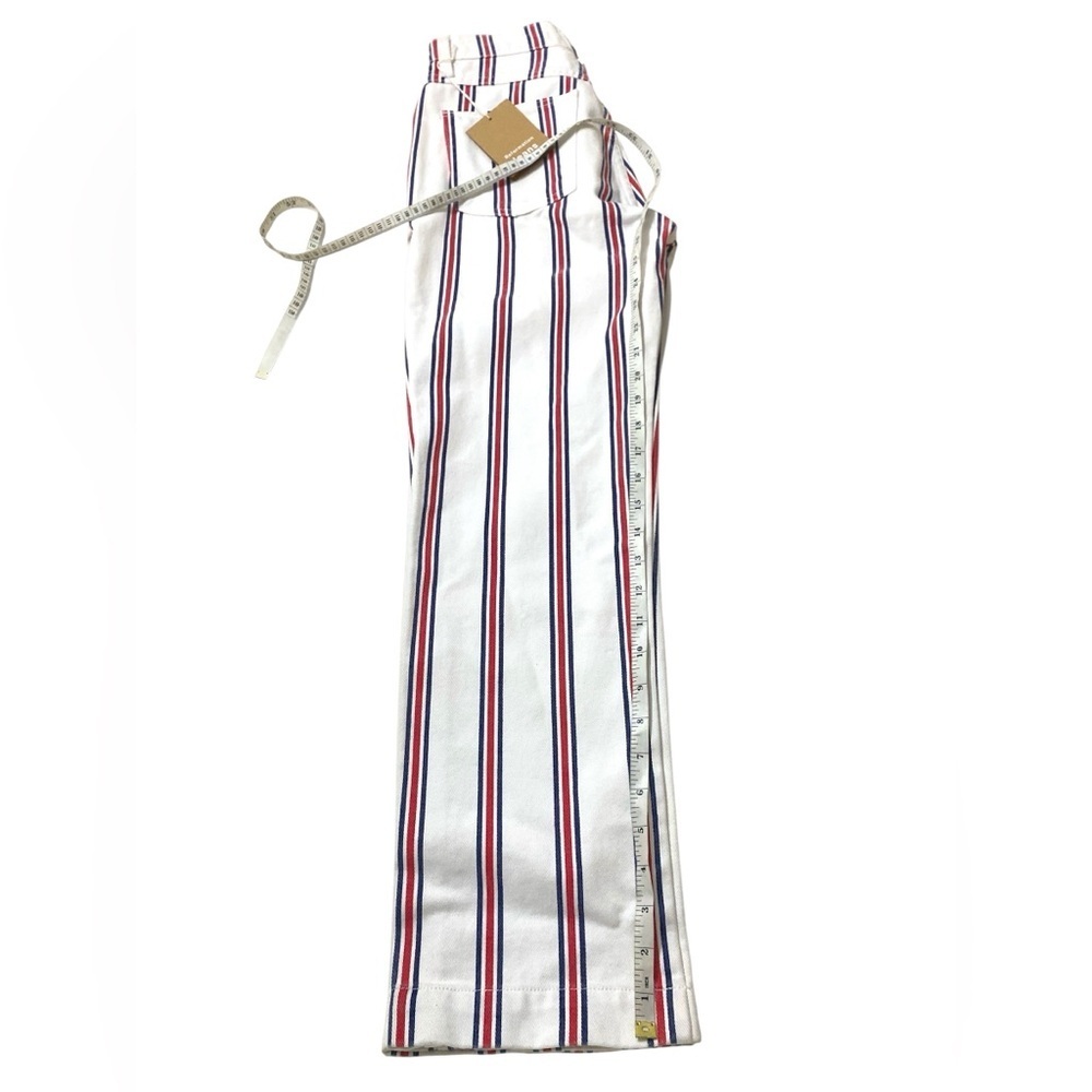 🆕Reformation - The Roper Mid Rise Striped Ankle Jean - Picture 15 of 16